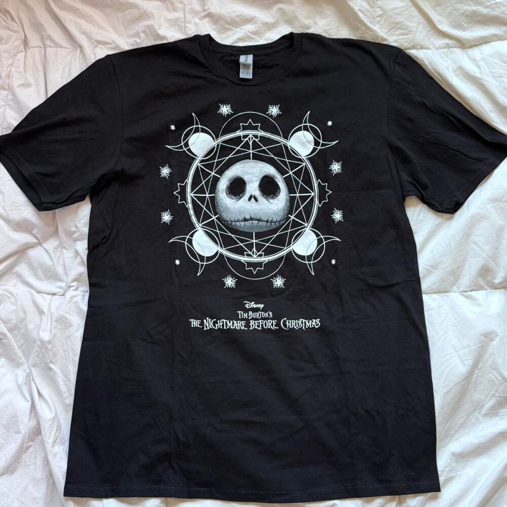 nightmare‎ before Christmas Celestial jack skellington black graphic tee sz L